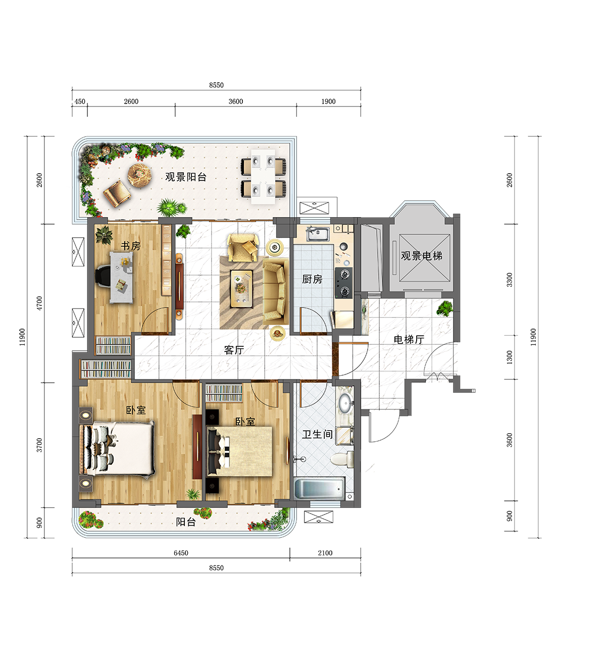 龍族.悅海浩景A戶型